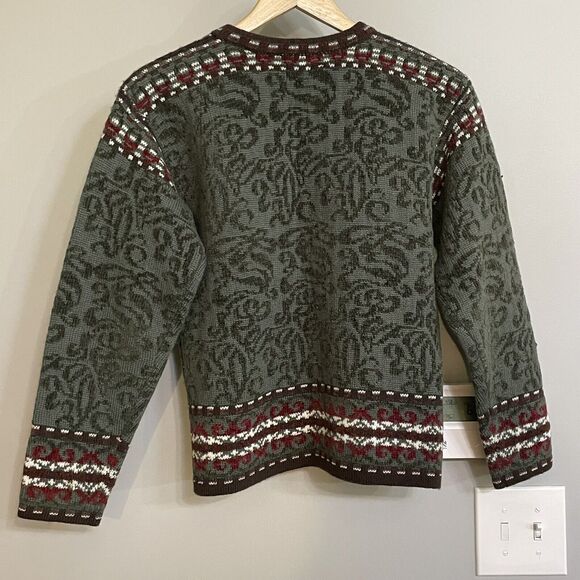 Nordic Design Sweater Cardigan Wool Blend Womens Sz‎ Small EUC - Picture 5 of 14